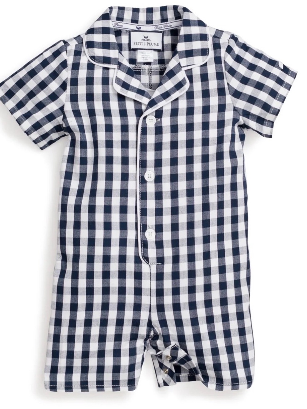 Petite Plume Gingham Romper